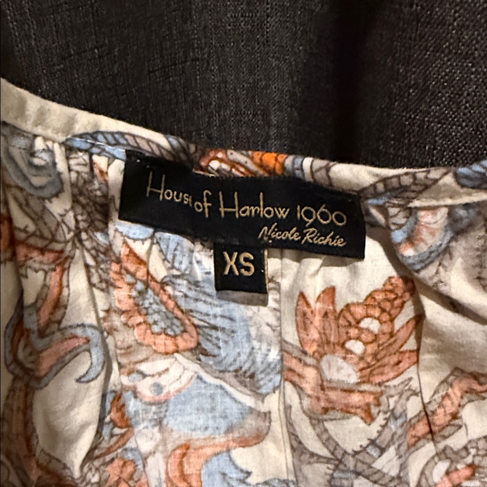 House of Harlow 1960 Floral Patterned Top - Picture 4 of 5